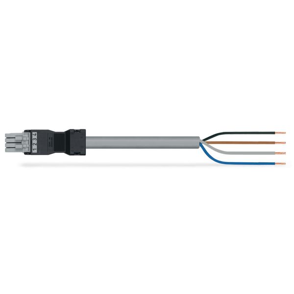 pre-assembled connecting cable Eca Socket/open-ended gray image 1