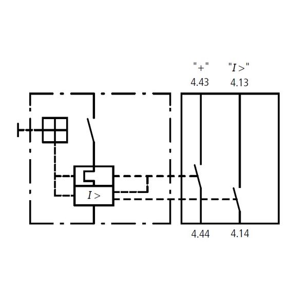 tripped Auxiliary contact side, 2NO BE5/6 image 2