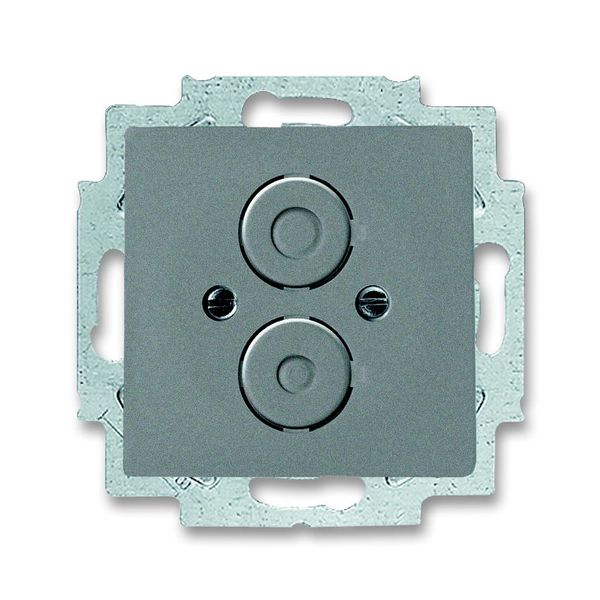 1750-803 CoverPlates (partly incl. Insert) Busch-axcent®, solo® grey metallic image 1