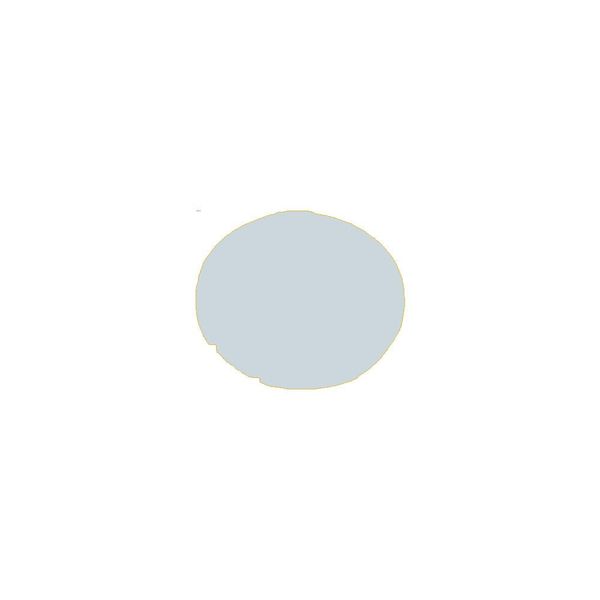 Button lens, flat white, blank image 3