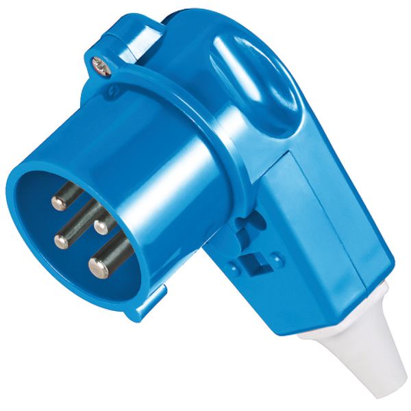 Angled plug, 32A4p9h230V, IP44 image 1