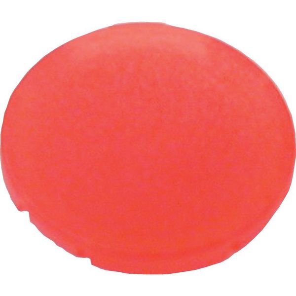 Button lens, flat red, blank image 3