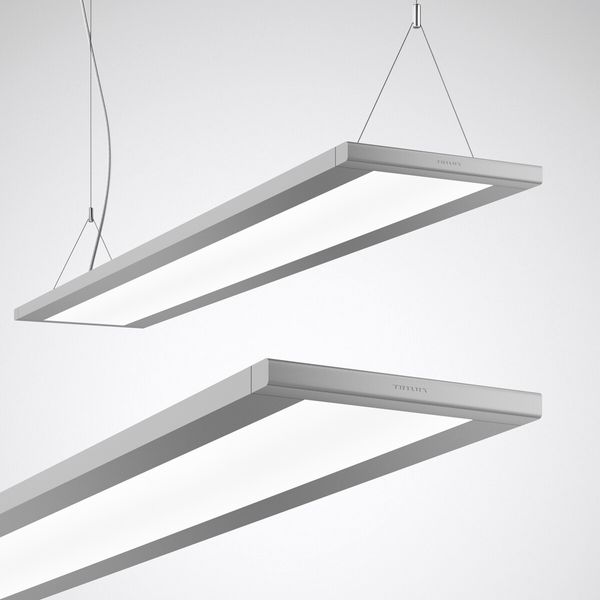 Suspended luminaires Luceos H standard product D/H Prisms Aluminium ETDD 41W 5400lm Wide reduced glare UGR19 (W19) IK03 3 SDCM image 1