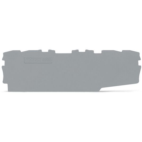 End and intermediate plate 0.7 mm thick gray image 2