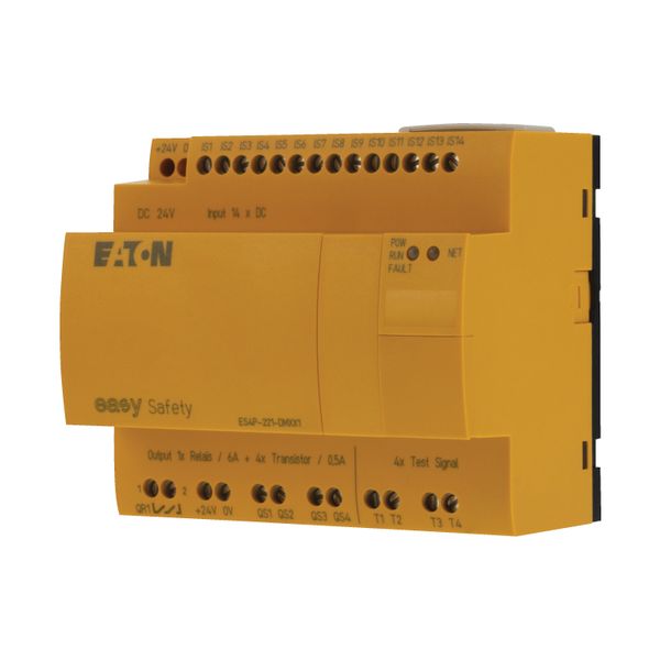 Safety relay, 24 V DC, 14DI, 4DO-Trans, 1DO relay, display, easyNet image 6