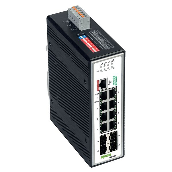 Industrial Managed Switch 8 Ports 1000Base-T 4-Slot 1000BASE-SX/LX bla image 2