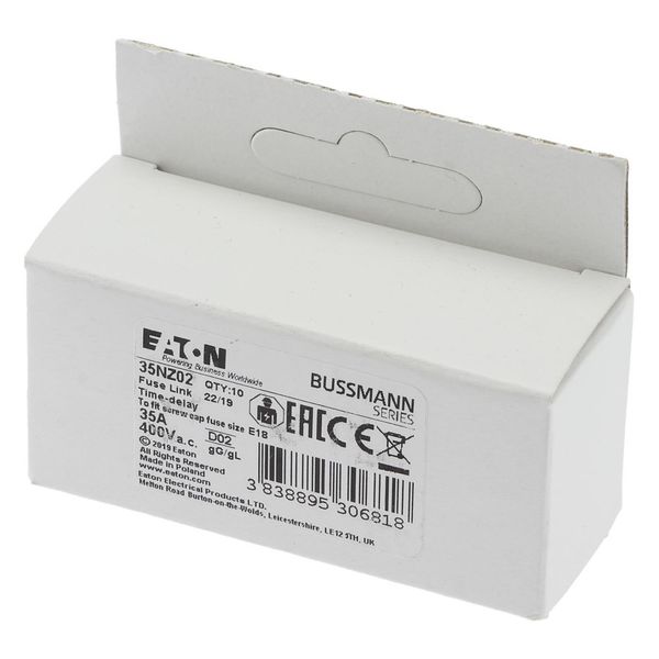 Fuse-link, LV, 35 A, AC 400 V, D02, gL/gG, IEC, time-delay image 16