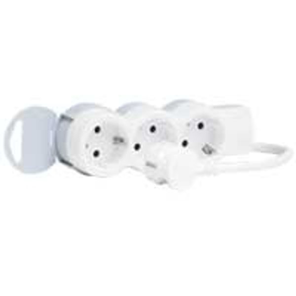 Multi-outlet extension - 3x2P+E - 1.5 m cord image 1