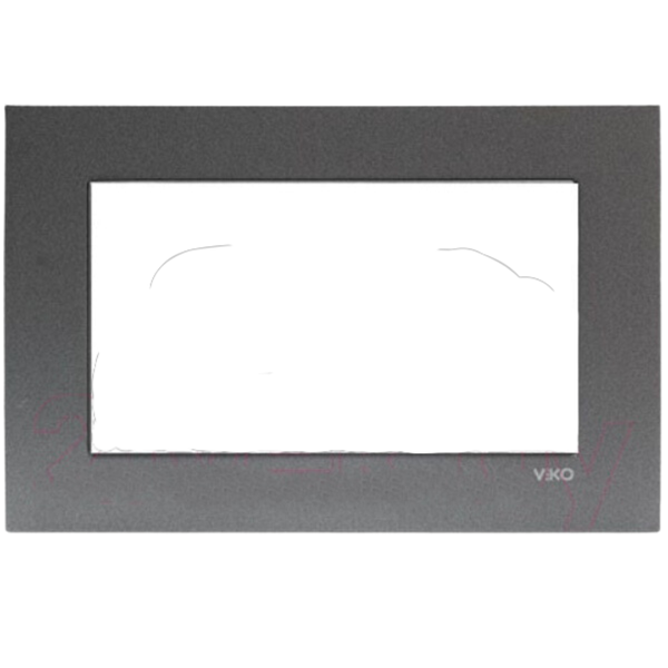 Novella Accessory Dark Grey Two Gang Flush Mounted Frame image 1