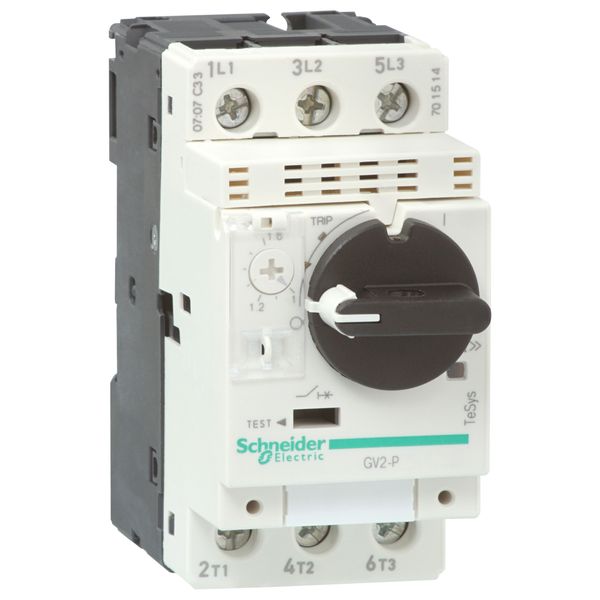 Motor circuit breaker, TeSys Deca, 3P, 0.1-0.16 A, thermal magnetic, screw clamp terminals image 1