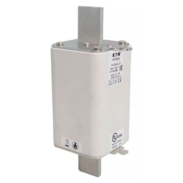 Fuse-link, high speed, 250 A, DC 1500 V, 3L, 75 x 205 mm, gPV, IEC, UL, with indicator image 18