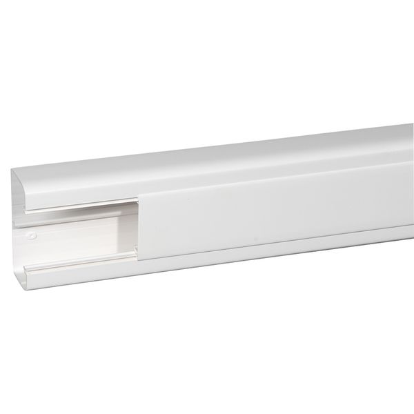 Trunking fully assembled - 50x105 - 1 cover 65 mm - 2 m - white image 1