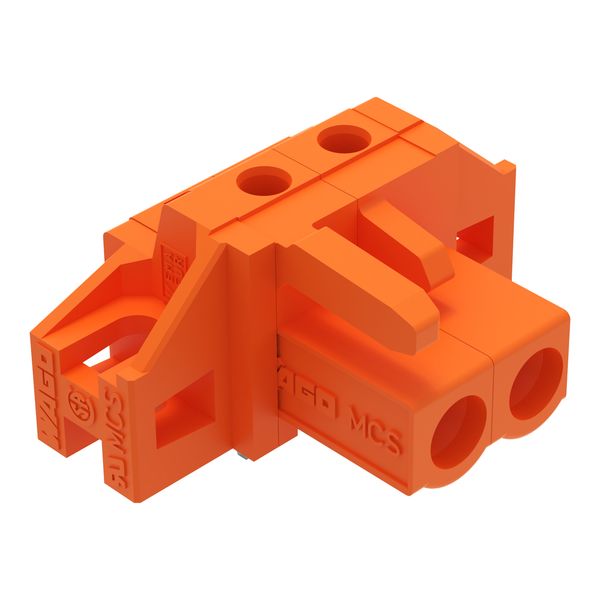 THT female header angled Pin spacing 5.08 mm orange image 6