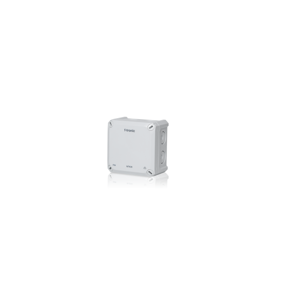 Damp area distribution box 140x140x81mm, break-out openings IP66, PS, grey, NFK14gr image 1