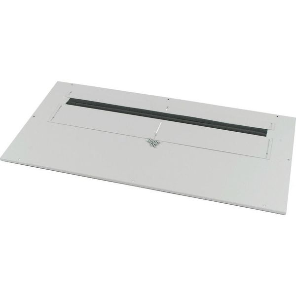 Bottom-/top plate, split, IP30, for WxD=1350x800mm, grey image 3