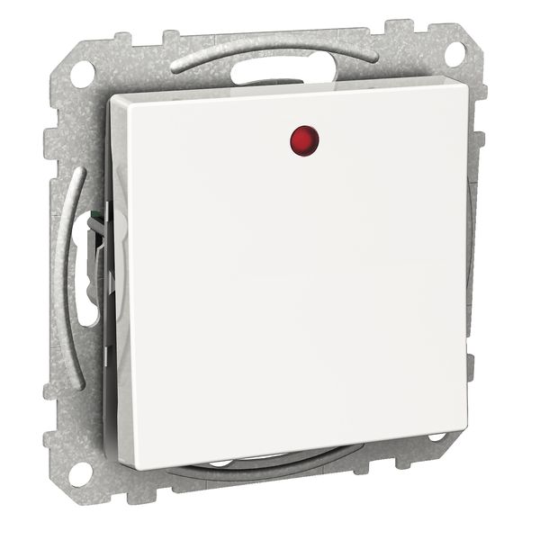Exxact rocker switch 2-way with lamp screwless white image 3