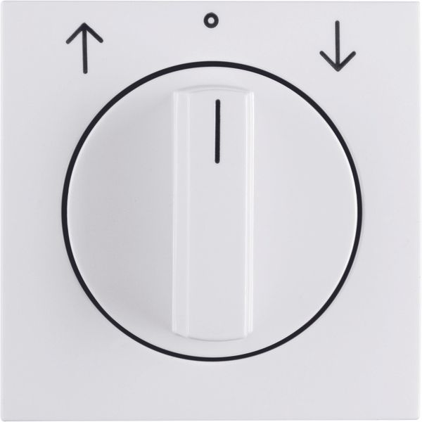 Centre plate rotary knob rotary switch blinds, Berker S.1/B.3/B.7, pol image 1