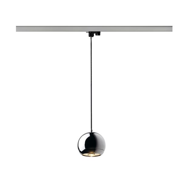 LIGHT EYE pendulum lamp, GU10 75W, incl. 3p.-adapter, chrome image 1