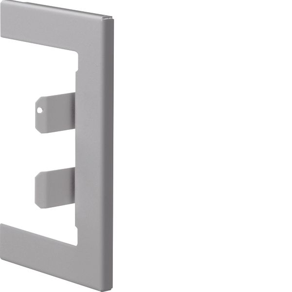 Wall cover plate for BR 68x100mm lid 80mm of sheet steel in light grey image 1