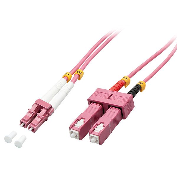 Fibre Optic Cable LC/SC OM4, 3m 50/125µm, Multimode image 1