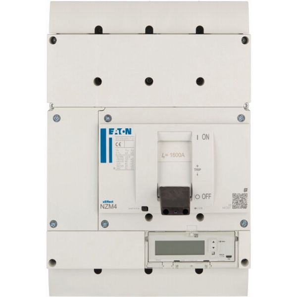 NZM4 PXR25 circuit breaker - integrated energy measurement class 1, 1600A, 4p, variable, Screw terminal image 1