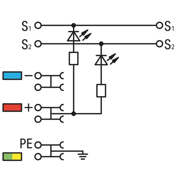 2000-5417/1101-951 4-conductor sensor terminal block; LED (yellow); for NPN-(low-side) switching sensors image 4