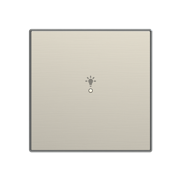 SRL-1-85AI Cover plate - free@home / KNX 1-gang sensors - Switch - Stainless Steel for Switch/push button Single push button Stainless steel - Sky Niessen image 1