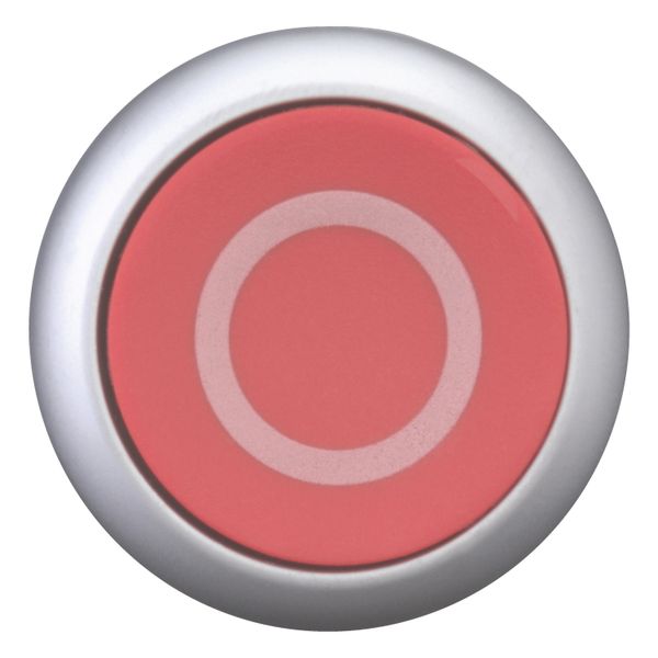 Pushbutton, RMQ-Titan, Flat, maintained, red, inscribed, Bezel: titanium image 4