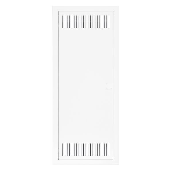 Media combi frame and door, vertical 5-rows, 2 DIN-rails image 1