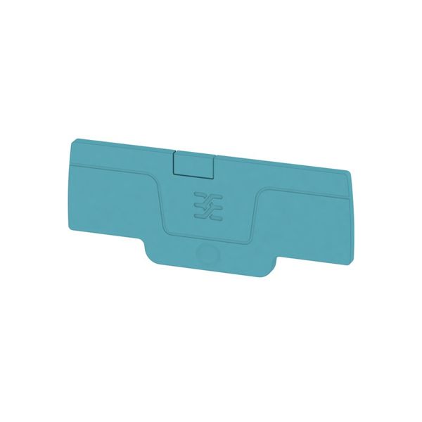 End plate (terminals), 65.7 mm x 2.1 mm, blue image 1