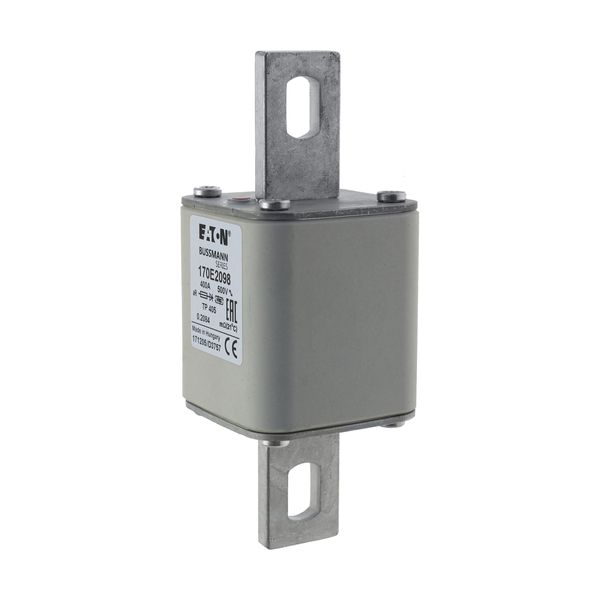 Fuse-link, high speed, 400 A, AC 500 V, 55 x 55 x 140 mm, aR, IEC, with indicator image 4