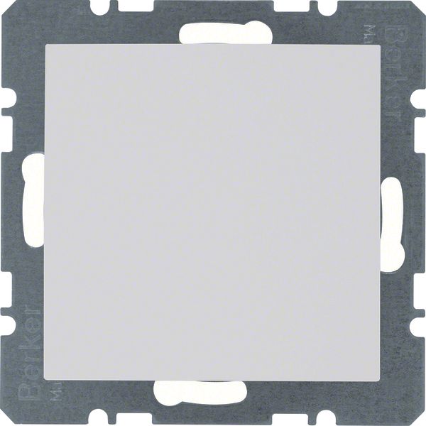 Blind plug centre plate, S.1/B.3/B.7, p. white, matt, plastic image 2