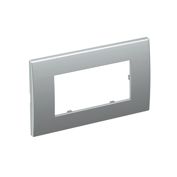 AR45-F2 AL Cover frame for double Modul 45 84x140mm image 1