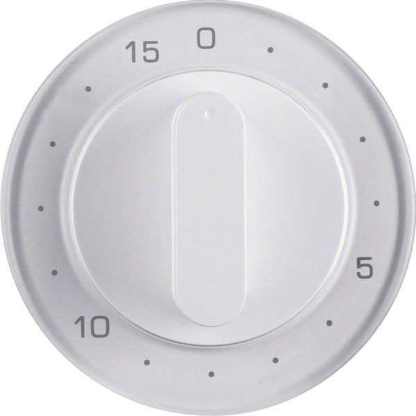 Centre plate for mechanical timer, R.1/R.3, p. white glossy image 1