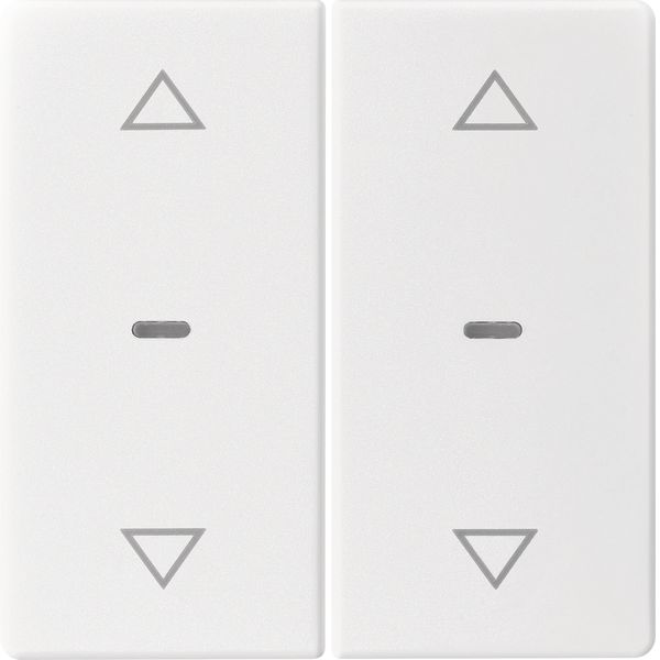 Cover arrow for 2gang for push-button m, clearlenses, Q.1/Q.3, p. whit image 3