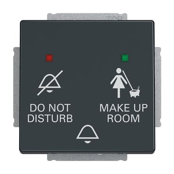 2059 UC-81 Bell push-switch DND / MUR insert for Switch/push button Single push button with LED 3gang anthracite - 63x63 image 5