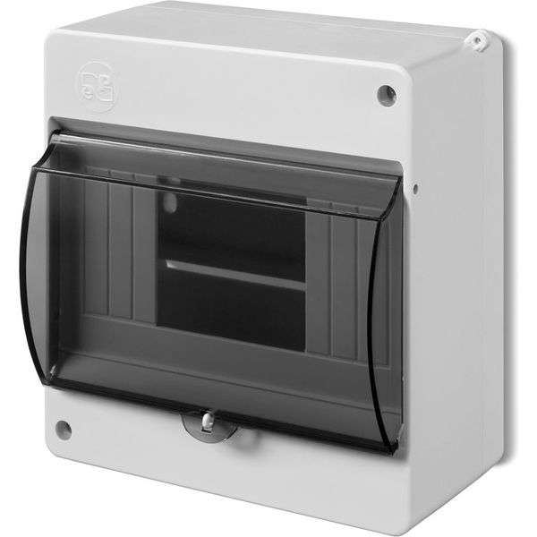 MINI S-6 CASING SURFACE MOUNTED PE+N WITH SMOKED DOOR image 1