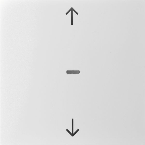 Cover arrow for 1gang for push-button m, clearlens, S.1/B.3/B.7, white image 1