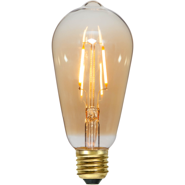 LED Lamp E27 ST64 Plain Amber image 1