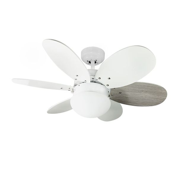 Orion AC Ceiling Fan with Light White-Ash image 1