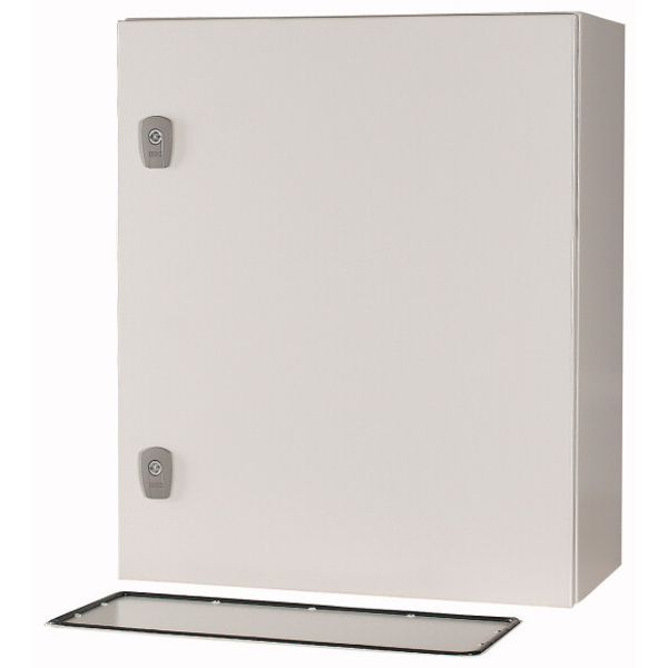 Wall enclosure with mounting plate, HxWxD=600x500x250mm image 2