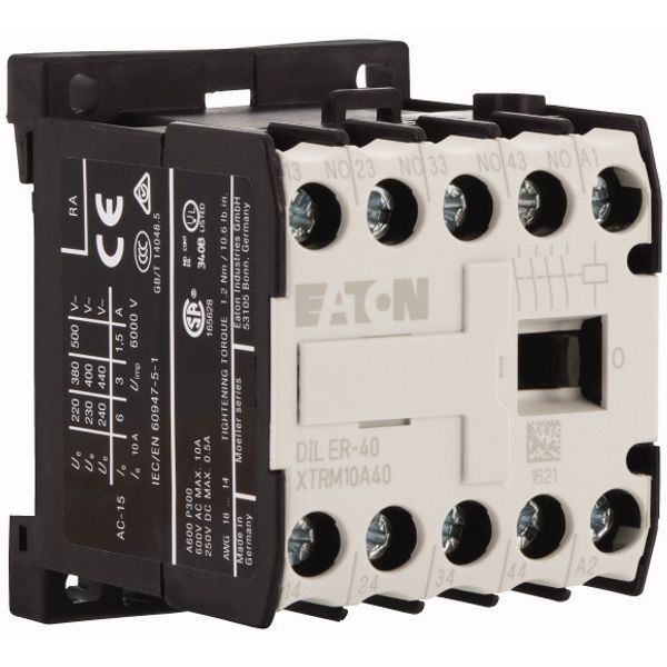 Contactor relay, 230 V 50 Hz, 240 V 60 Hz, N/O = Normally open: 4 N/O, image 4