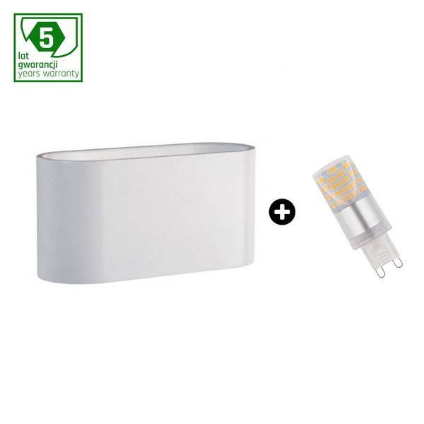 Set 5y warranty - SQUALLA G9 white + LED G9 4W CW image 2