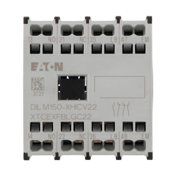 Auxiliary contact module, 4 pole, Ith= 16 A, 1 N/O, 1 N/OE, 1 NC, 1 NCL, Front fixing, Spring-loaded terminals, DILMC40 - DILMC150 image 6