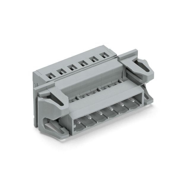 1-conductor male connector CAGE CLAMP® 2.5 mm² gray image 1