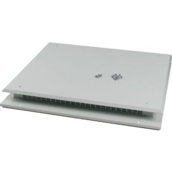 Top plate for OpenFrame, ventilated, W=1000mm, IP31, grey image 4