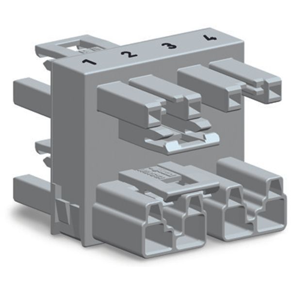 3-way distribution connector 4-pole Cod. B pink image 3