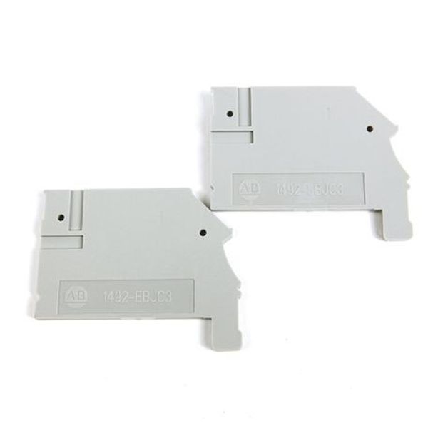 Allen-Bradley 1492-BKJC3 End Barrier, Start/End, One kit consists of 10 start barriers and 10 end barriers, Barriers are required on both ends, for Use With1492-JC3 image 1