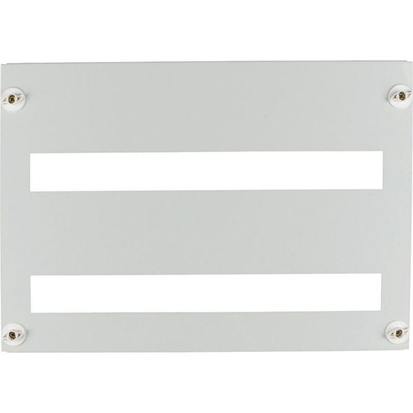 Front plate 45mm-Device cutout for 33 Module units per row, 1 row, grey image 2