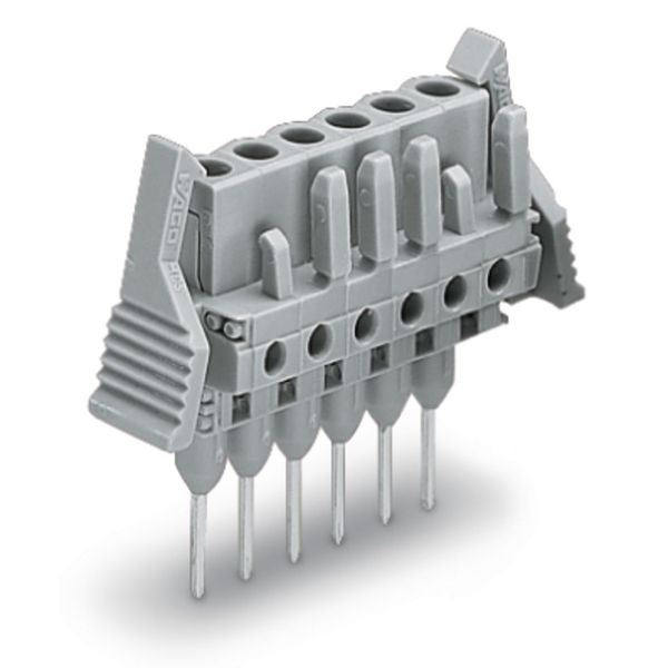 Female connector for rail-mount terminal blocks 0.6 x 1 mm pins straig image 2